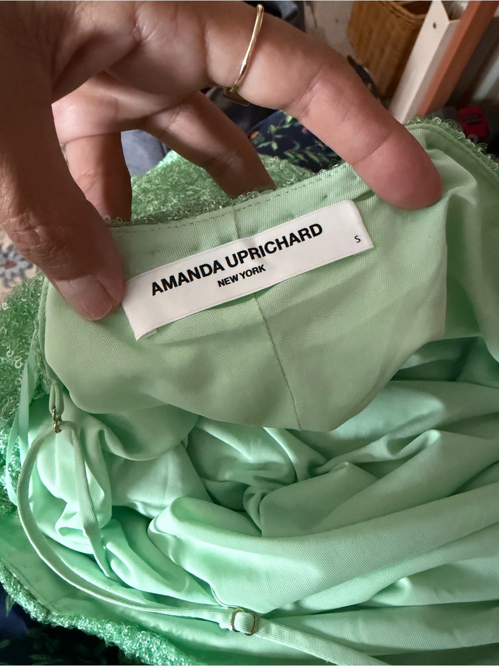 Amanda Uprichard x REVOLVE Riesling Sequin Gown in Mint Small - Picture 8 of 12